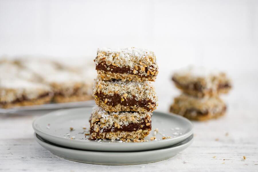 Keto Chocolate Stuffed Granola Bars