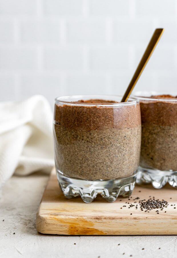 Keto Layered Mocha Pudding Long