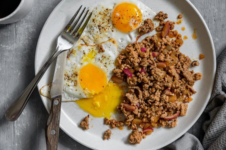 Keto Pork and Radish Hash