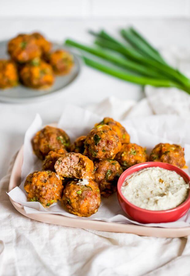 Keto Sausage Balls Long