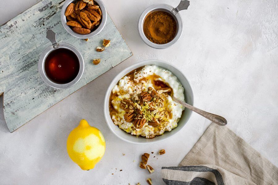 Maple Pecan Cottage Cheese Bowl