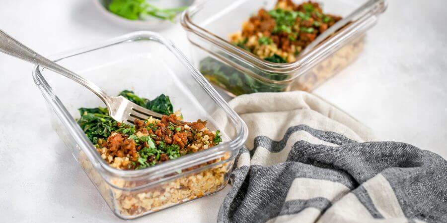 Chorizo, Spinach, &amp; Cauliflower Rice Bowl Second