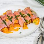 Keto Baked Ham and Cheese Rollups Featured