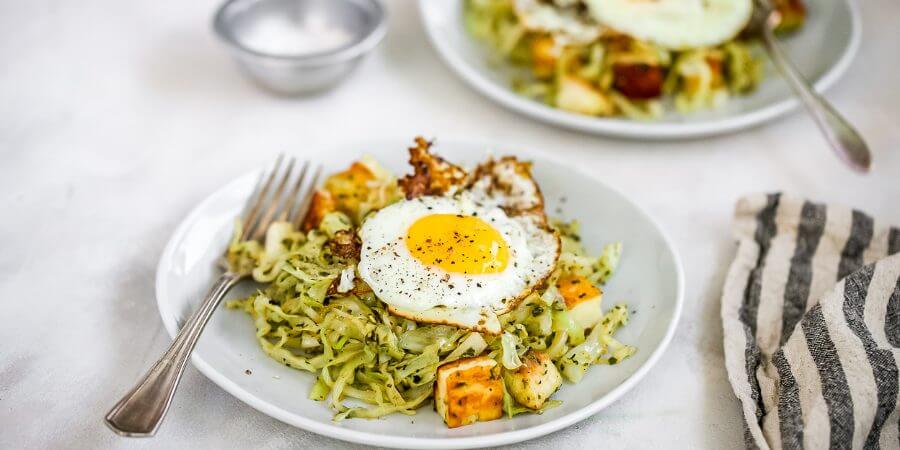 Keto Cheesy Cabbage Pesto Hash Second