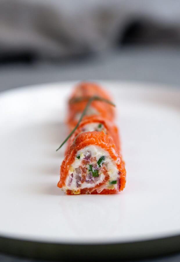 Keto Salmon Rollups Long