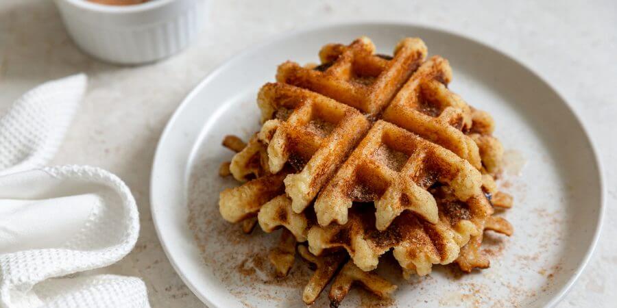 Keto Snickerdoodle Chaffles Second