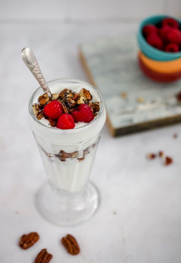 Keto Yogurt Granola Bowl Long