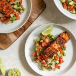 Keto Southwest Salmon with Salsa Featured