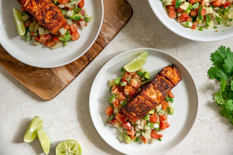 Keto Southwest Salmon with Salsa