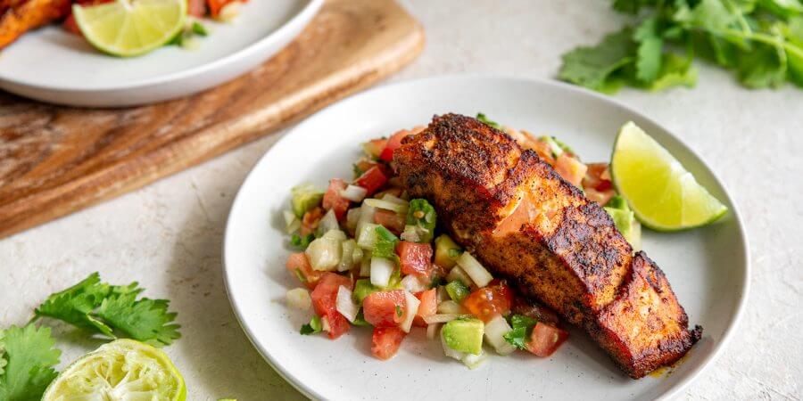 Keto Southwest Salmon with Salsa Second