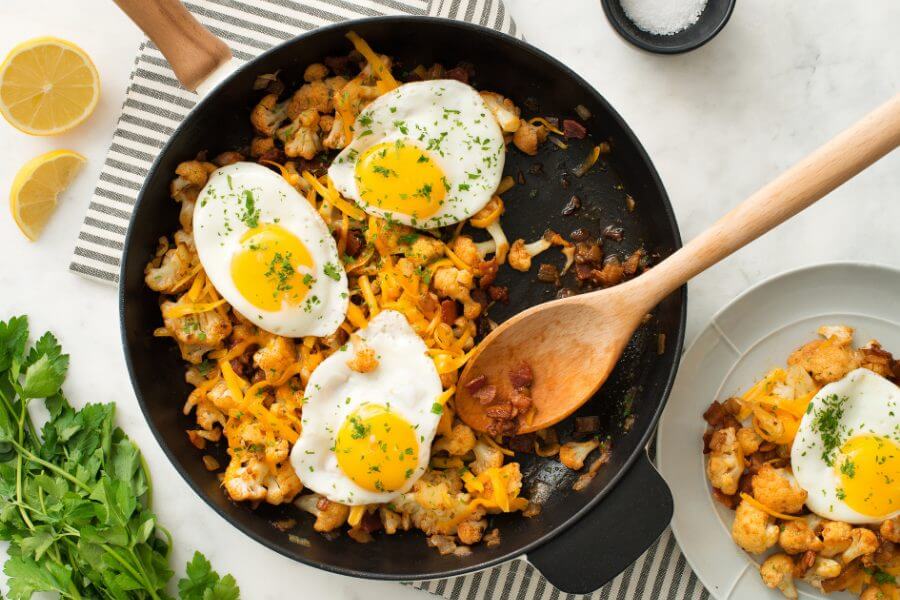 Cauliflower & Bacon Hash