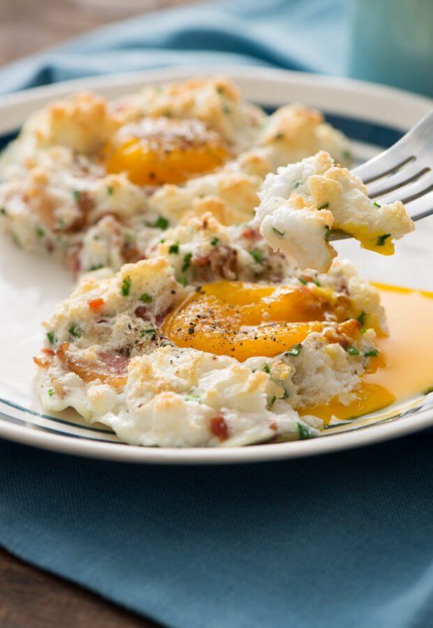 Keto Eggs in Clouds Long