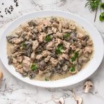 Instant Pot Chicken and Mushrooms Featured