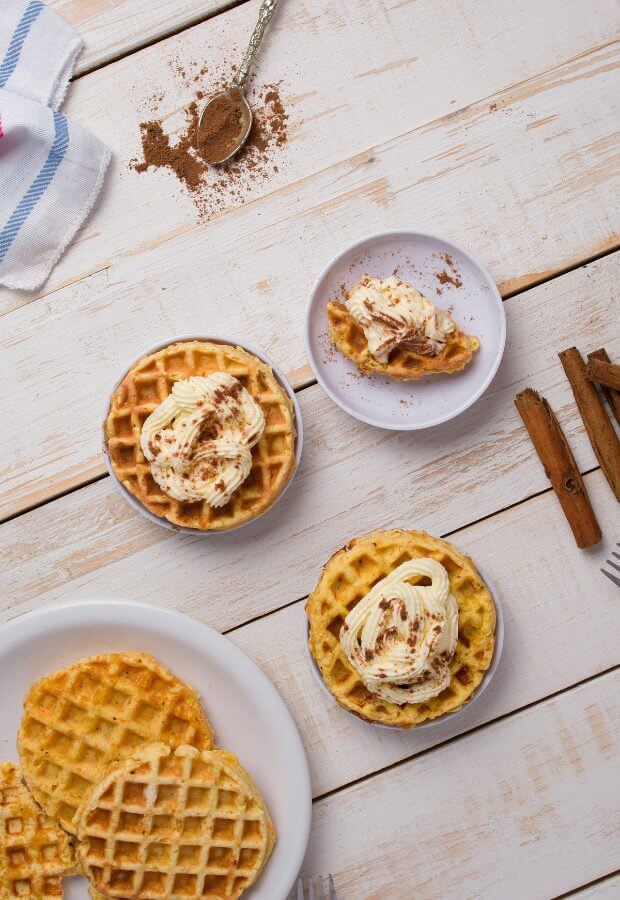 Keto Pumpkin Chaffles Long