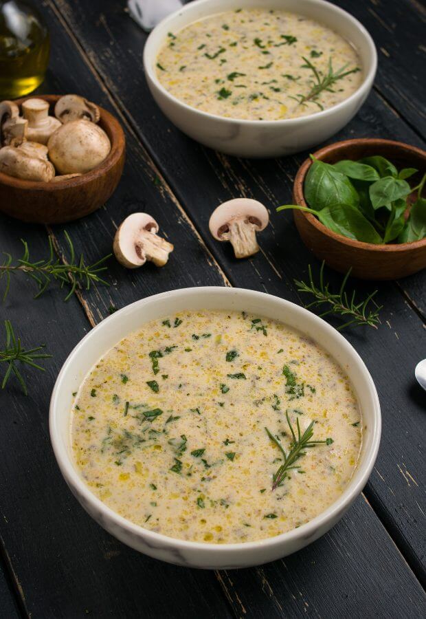 Keto Mushroom Soup Long