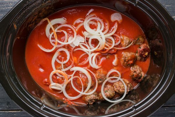 Keto Slow Cooker Parmesan Meatballs 7