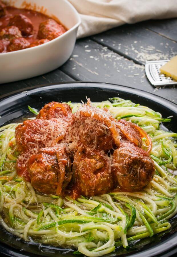 Keto Slow Cooker Parmesan Meatballs Long