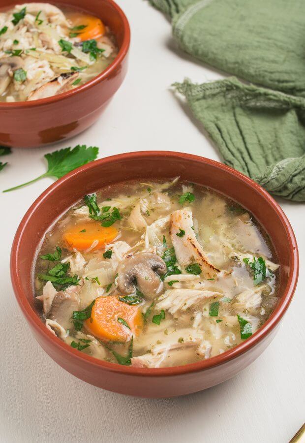 Easy Keto Chicken Soup long