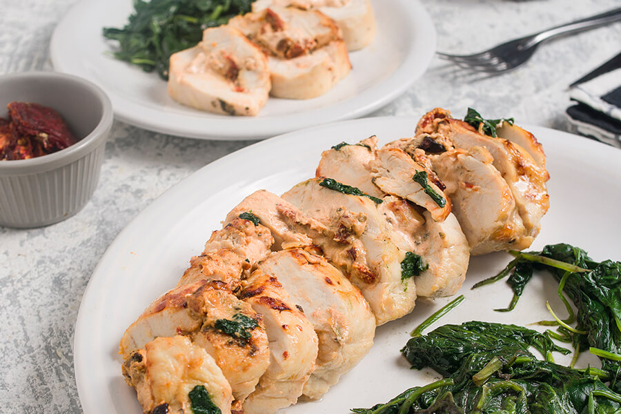 Easy Air Fryer Stuffed Tuscan Chicken