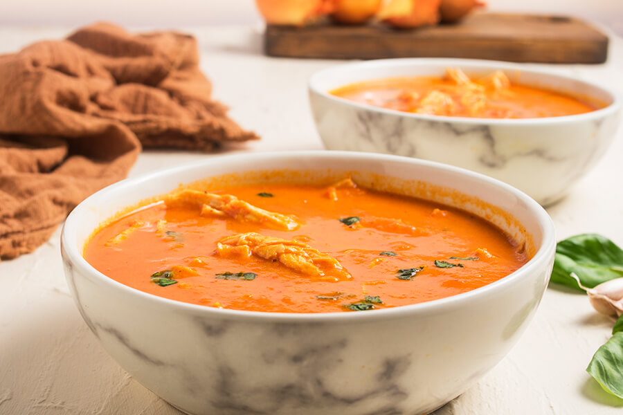 Keto Creamy Chicken Tomato Soup [Instant Pot]