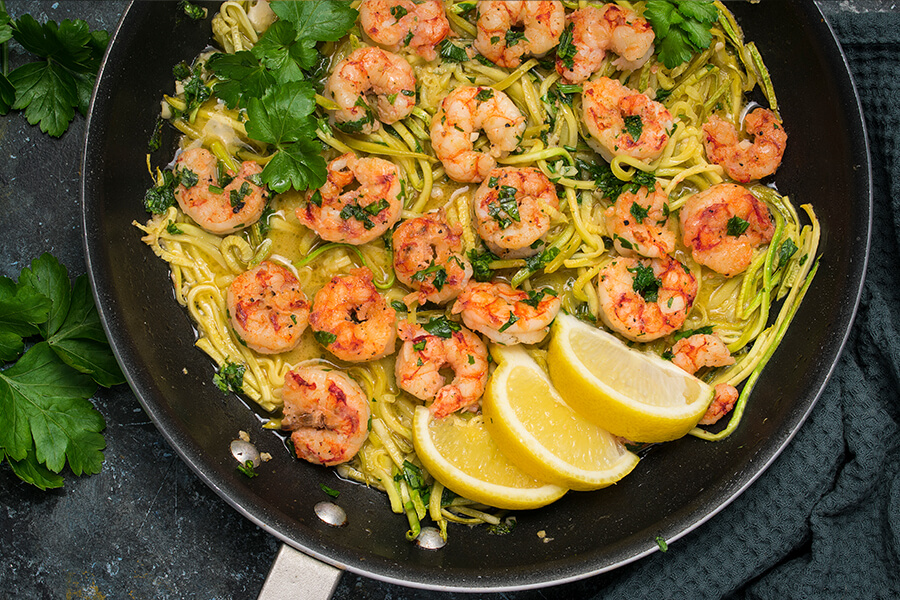 Keto Shrimp Scampi & Zoodles