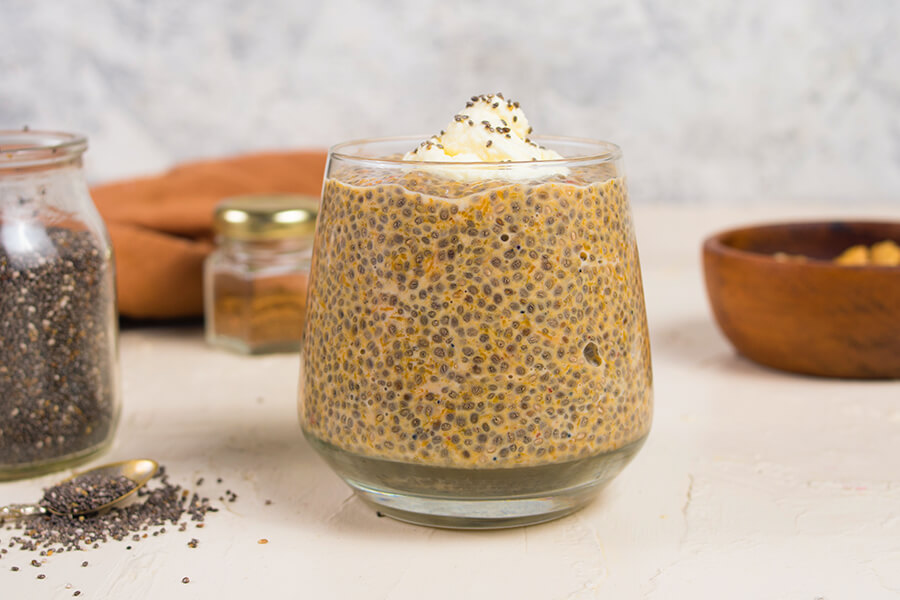 Keto Pumpkin Protein Chia Pudding