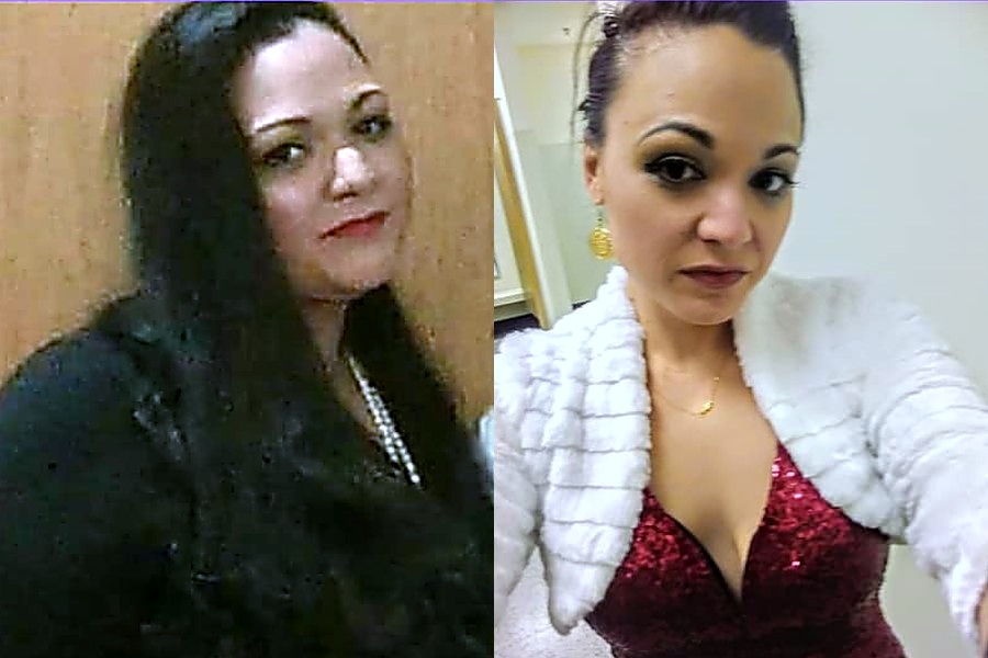 Kellie before and after keto transformation