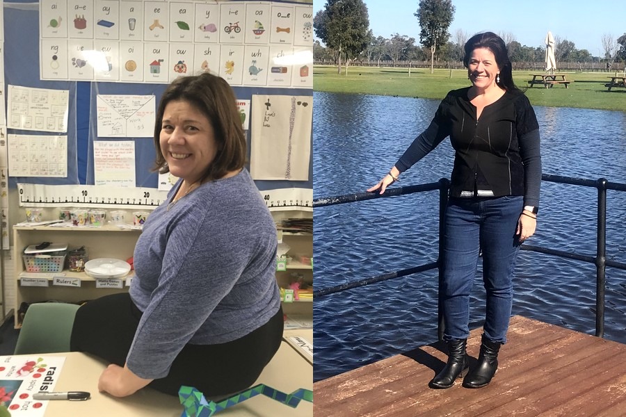 Natalie before keto and active afterwards